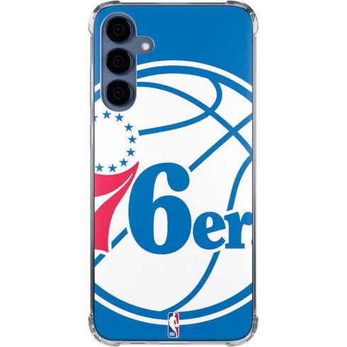 NBA Philadelphia 76ers Large Logo Galaxy A55 5G Clear Case