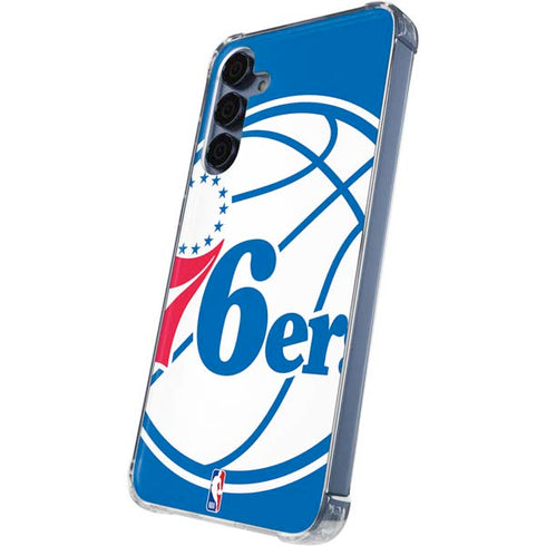 NBA Philadelphia 76ers Large Logo Galaxy A55 5G Clear Case