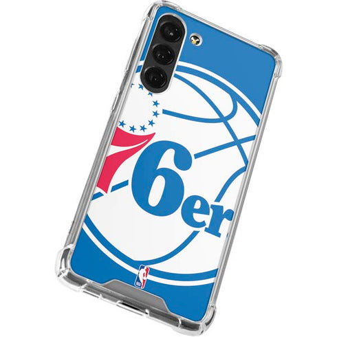 NBA Philadelphia 76ers Large Logo Galaxy S24 FE Clear Case
