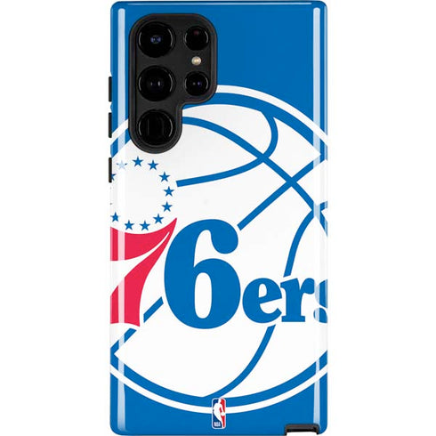 NBA Philadelphia 76ers Large Logo Galaxy Cases