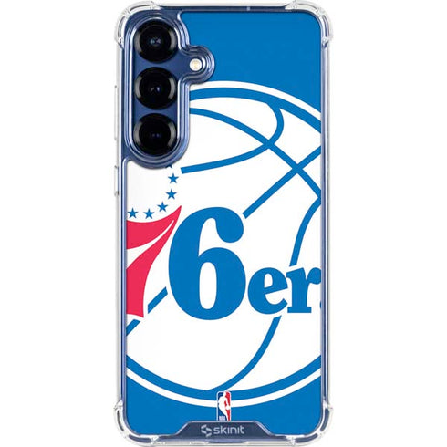 NBA Philadelphia 76ers Large Logo Galaxy S25 FE Clear Case