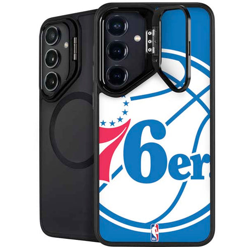 NBA Philadelphia 76ers Large Logo Galaxy S25 FE Kickstand Case