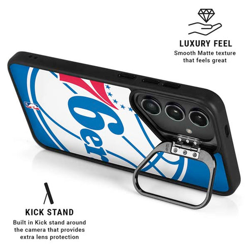 NBA Philadelphia 76ers Large Logo Galaxy S26 Kickstand Case