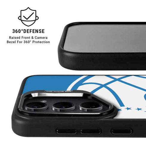 NBA Philadelphia 76ers Large Logo Galaxy S26 Plus Kickstand Case