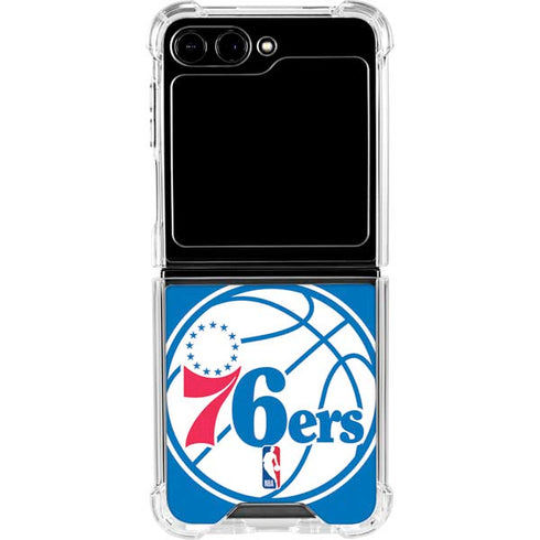 NBA Philadelphia 76ers Large Logo Galaxy Z Flip6 Clear Case
