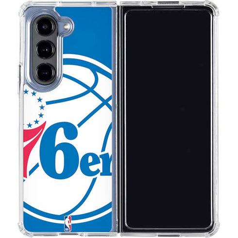NBA Philadelphia 76ers Large Logo Galaxy Z Fold5 5G Clear Case