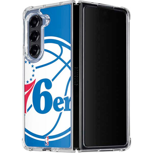 NBA Philadelphia 76ers Large Logo Galaxy Z Fold5 5G Clear Case