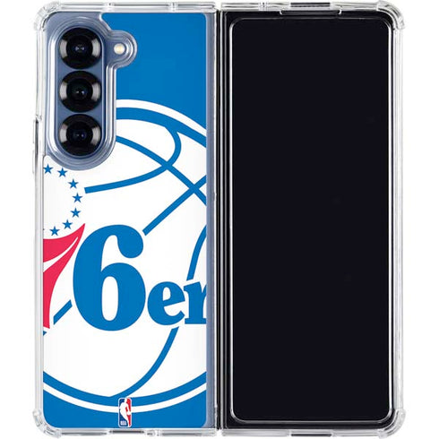 NBA Philadelphia 76ers Large Logo Galaxy Z Fold6 Clear Case
