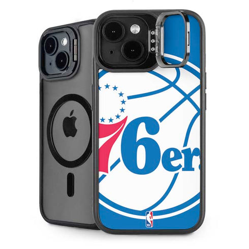 NBA Philadelphia 76ers Large Logo iPhone 14 Kickstand Case