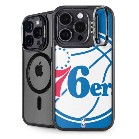NBA Philadelphia 76ers Large Logo iPhone 14 Pro Max Kickstand Case