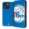 NBA Philadelphia 76ers Large Logo iPhone 15 Folio Case