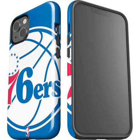 NBA Philadelphia 76ers Large Logo iPhone 15 Impact Case