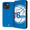 NBA Philadelphia 76ers Large Logo iPhone 15 Plus Folio Case