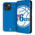 NBA Philadelphia 76ers Large Logo iPhone 15 Plus Folio Case