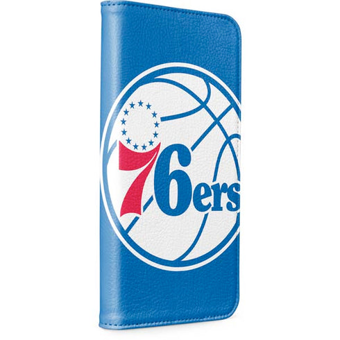 NBA Philadelphia 76ers Large Logo iPhone 15 Plus Folio Case