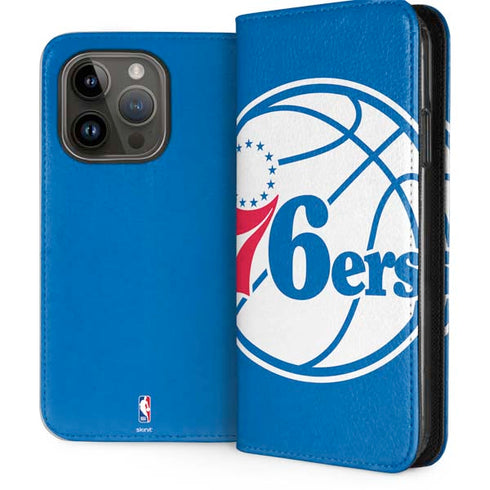 NBA Philadelphia 76ers Large Logo iPhone 15 Pro Folio Case