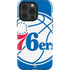 NBA Philadelphia 76ers Large Logo iPhone 15 Pro Impact Case
