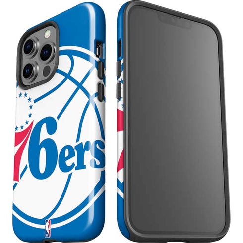 NBA Philadelphia 76ers Large Logo iPhone 15 Pro Impact Case