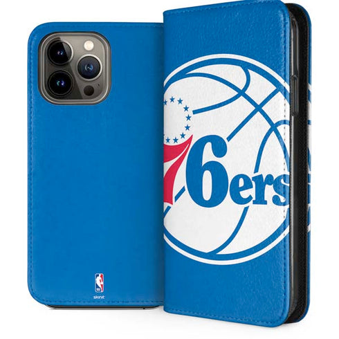 NBA Philadelphia 76ers Large Logo iPhone 15 Pro Max Folio Case