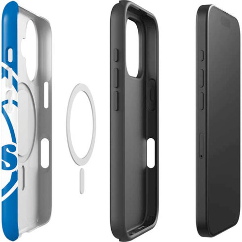 NBA Philadelphia 76ers Large Logo iPhone 16 Magsafe Impact Case