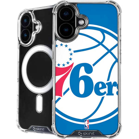 NBA Philadelphia 76ers Large Logo iPhone 16 Plus MagSafe Case