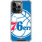 NBA Philadelphia 76ers Large Logo iPhone 16 Pro Clear Case