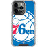 NBA Philadelphia 76ers Large Logo iPhone 16 Pro Clear Case