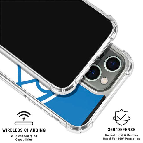 NBA Philadelphia 76ers Large Logo iPhone 16 Pro Clear Case