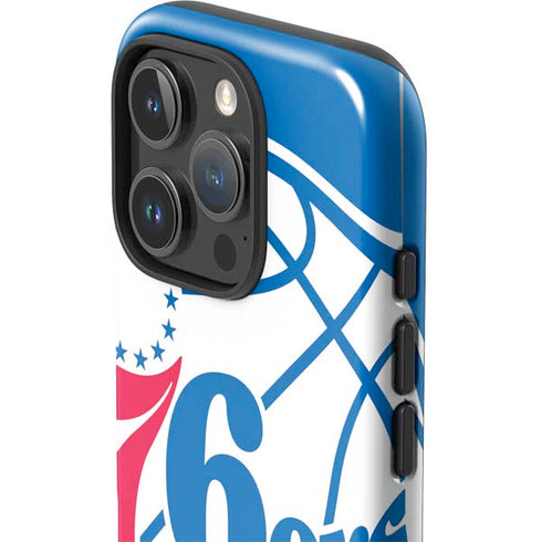 NBA Philadelphia 76ers Large Logo iPhone 16 Pro Impact Case