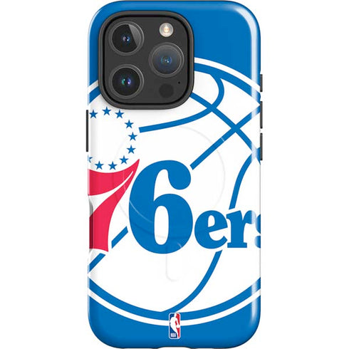 NBA Philadelphia 76ers Large Logo iPhone 16 Pro Max Magsafe Impact Case