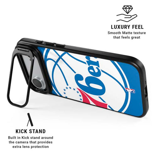 NBA Philadelphia 76ers Large Logo iPhone 17 Air Kickstand Case