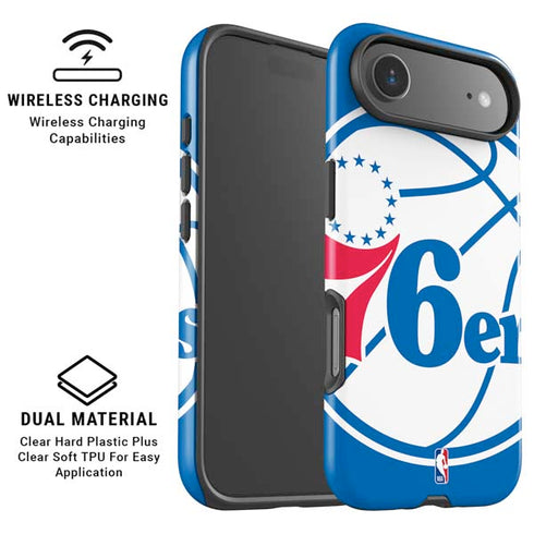 NBA Philadelphia 76ers Large Logo iPhone 17 Air Magsafe Impact Case