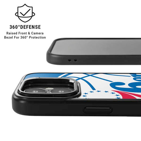 NBA Philadelphia 76ers Large Logo iPhone 17 Kickstand Case