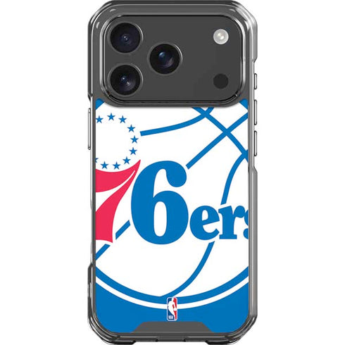 NBA Philadelphia 76ers Large Logo iPhone 17 Pro Clear Case