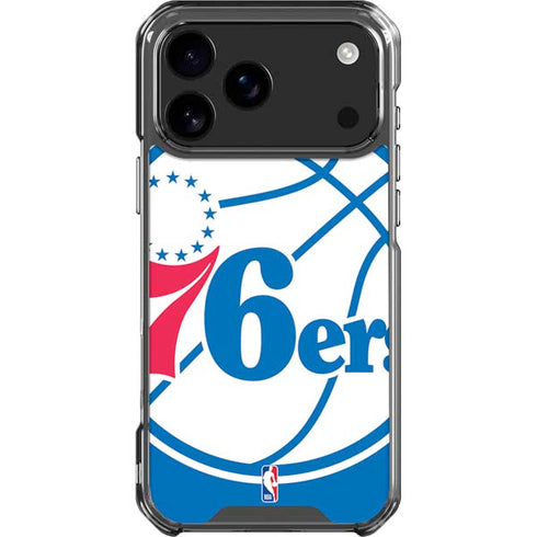 NBA Philadelphia 76ers Large Logo iPhone 17 Pro Max Clear Case