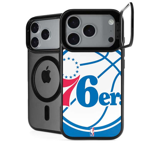 NBA Philadelphia 76ers Large Logo iPhone 17 Pro Max Kickstand Case