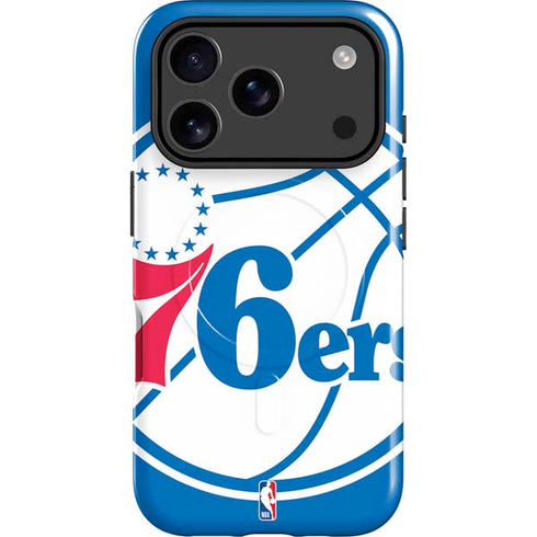 NBA Philadelphia 76ers Large Logo iPhone 17 Pro Max Magsafe Impact Case