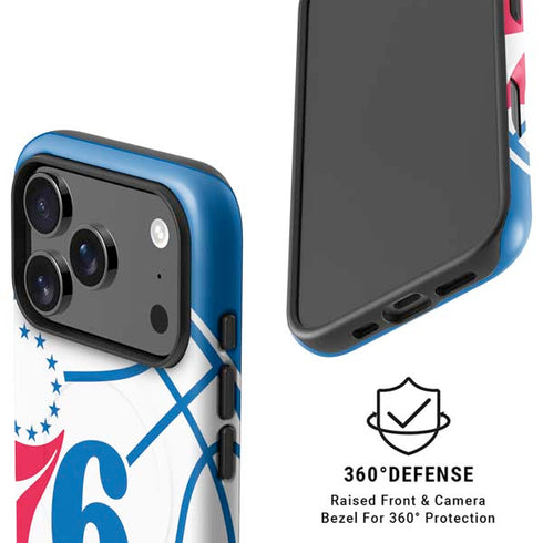 NBA Philadelphia 76ers Large Logo iPhone 17 Pro Max Magsafe Impact Case