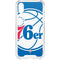 NBA Philadelphia 76ers Large Logo iPhone XS Clear Case