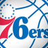 NBA Philadelphia 76ers Large Logo MacBook Skins