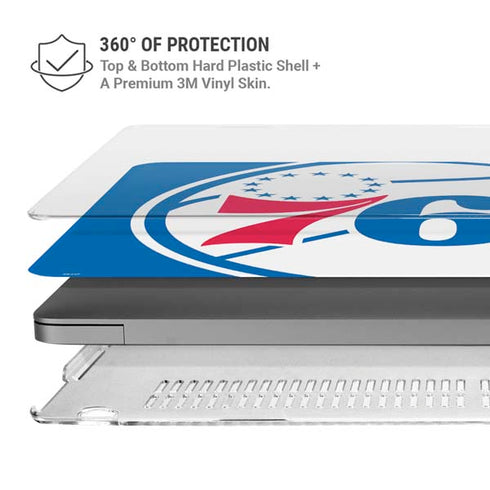 NBA Philadelphia 76ers Large Logo MacBook Cases