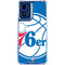 NBA Philadelphia 76ers Large Logo Moto G 5G (2024) Clear Case