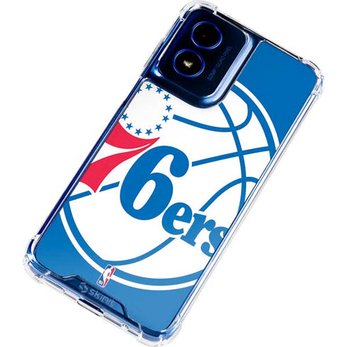 NBA Philadelphia 76ers Large Logo Moto G 5G (2024) Clear Case
