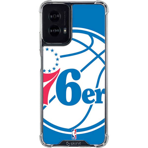 NBA Philadelphia 76ers Large Logo Moto G Power 5G (2024) Clear Case