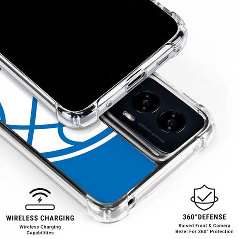 NBA Philadelphia 76ers Large Logo Moto G Power 5G (2024) Clear Case
