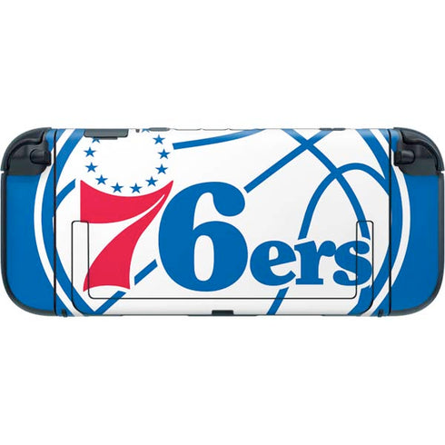 NBA Philadelphia 76ers Large Logo Nintendo Switch 2 (2025) with Joy-Con Skin