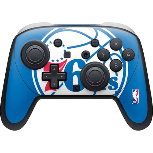 NBA Philadelphia 76ers Large Logo Nintendo Switch 2 (2025) Pro Controller Skin