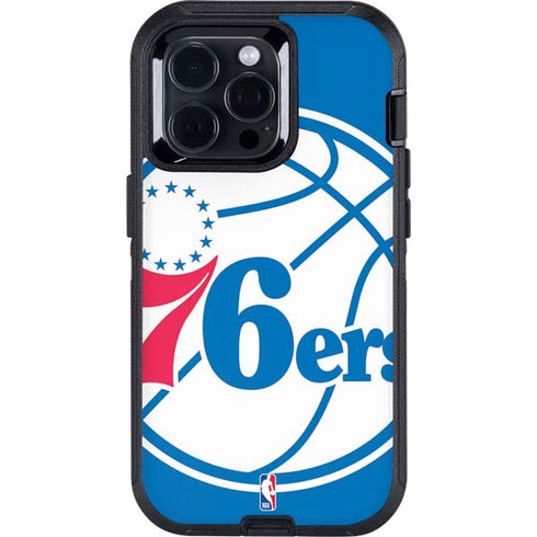 NBA Philadelphia 76ers Large Logo Otterbox Defender iPhone Skin