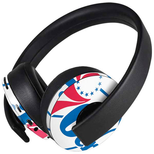 NBA Philadelphia 76ers Large Logo PlayStation 4 Gold Wireless Headset Skin