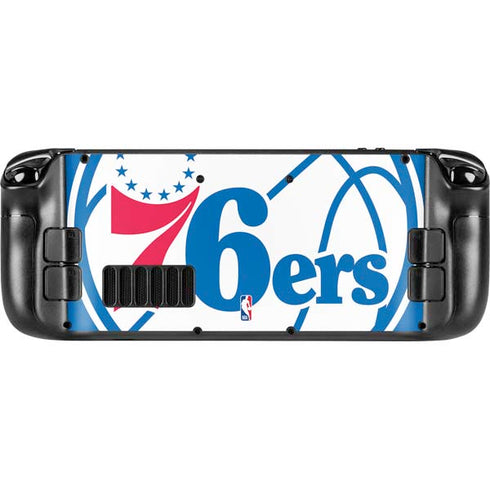 NBA Philadelphia 76ers Large Logo Steam Deck Handheld Gaming Computer Skin